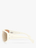 Moncler wrap sunglasses vanilla white frame, imported from the UK