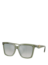 John Lewis Michael Kors MK2256 Women's Square Sunglasses Green- Buy online at McGrocer