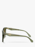 Michael Kors green square sunglasses 55mm (British brand)