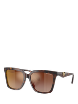 John Lewis Michael Kors MK2256 Women's Square Sunglasses, Brown- Buy online at McGrocer