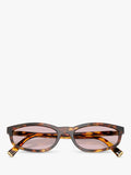 Miu Miu irregular sunglasses Havana/Pink, imported from the UK