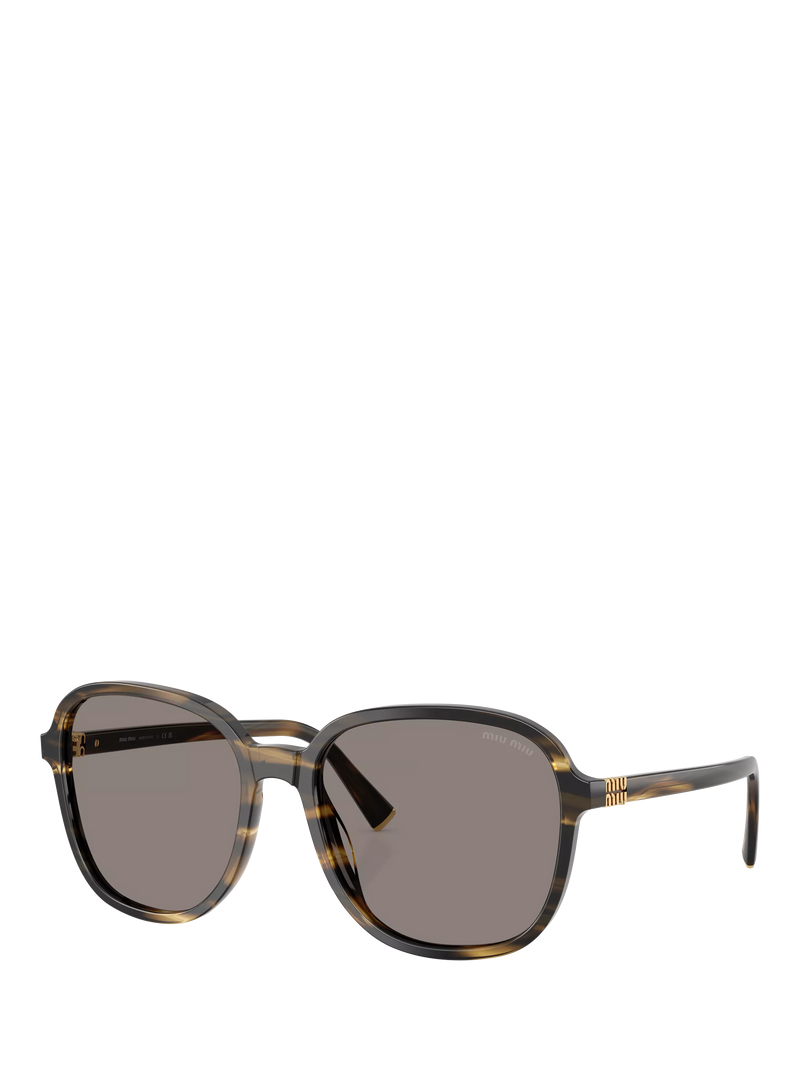 Miu Miu women's pillow sunglasses brown frame with 58mm lenses, UK version