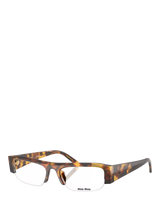John Lewis Miu Miu MU B07S14 Honey Havana Women's Rectangular Sunglasses- Buy online at McGrocer