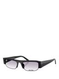 Miu Miu rectangular sunglasses black grey gradient 51mm (British brand)
