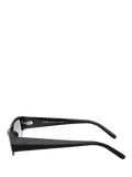 Miu Miu rectangular sunglasses black grey gradient 51mm (British brand)