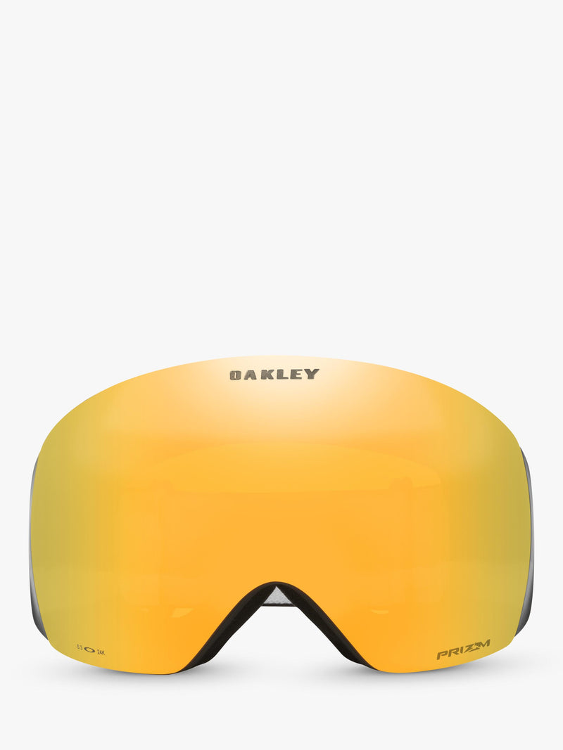 Oakley OO7050 wrap sunglasses matte black mirror yellow - British product