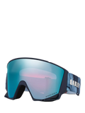 Oakley blue matte irregular sunglasses with mirrored lenses, imported from the UK