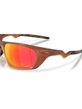 Oakley rectangular sunglasses, matte dark amber/mirror orange, imported from the UK