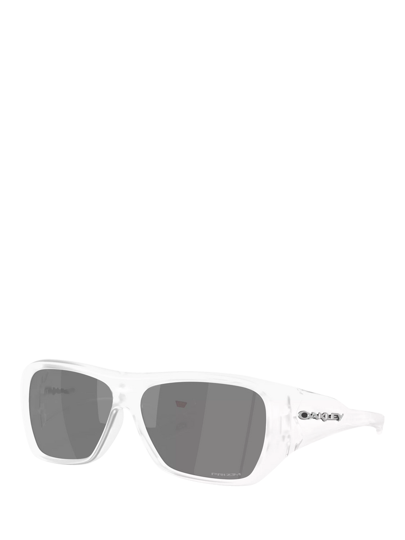 Oakley OO9492 rectangular sunglasses matte clear grey lenses, UK version