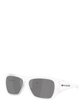 Oakley OO9492 rectangular sunglasses matte clear grey lenses, UK version