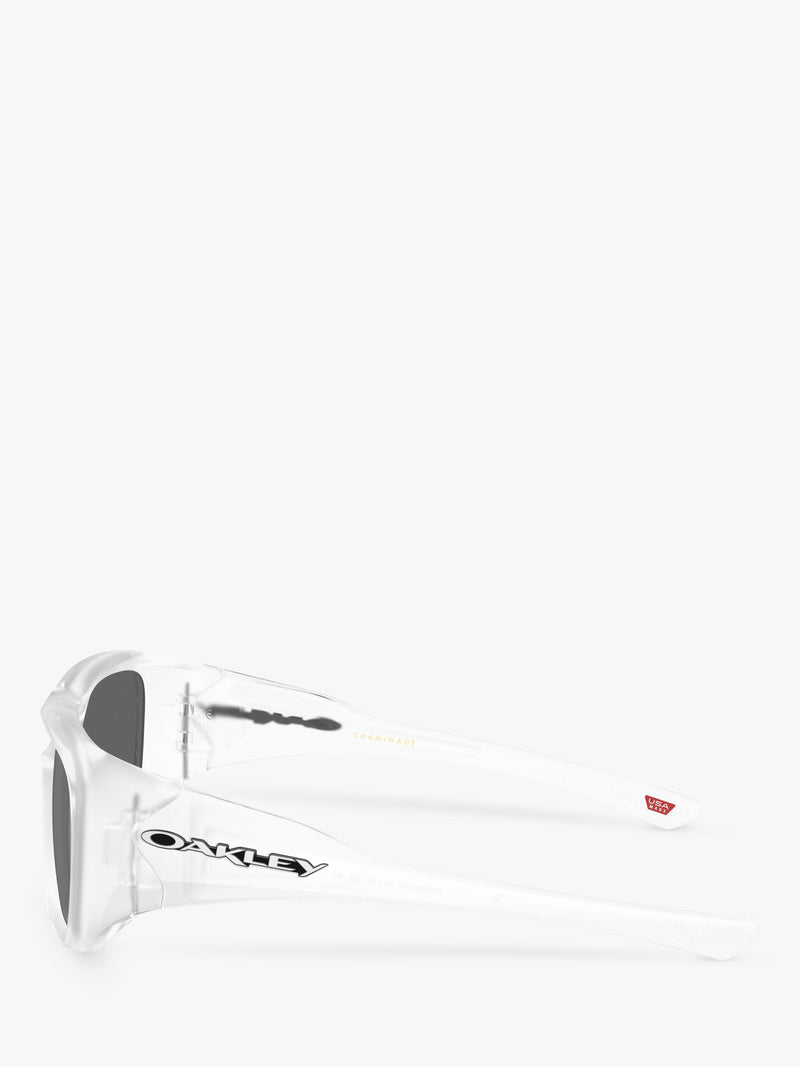 Oakley OO9492 rectangular sunglasses matte clear grey lenses, UK version