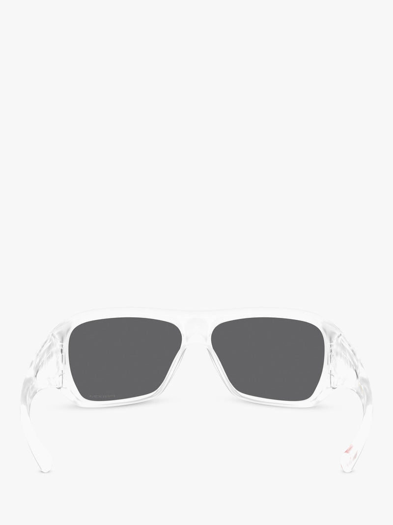 Oakley OO9492 rectangular sunglasses matte clear grey lenses, UK version