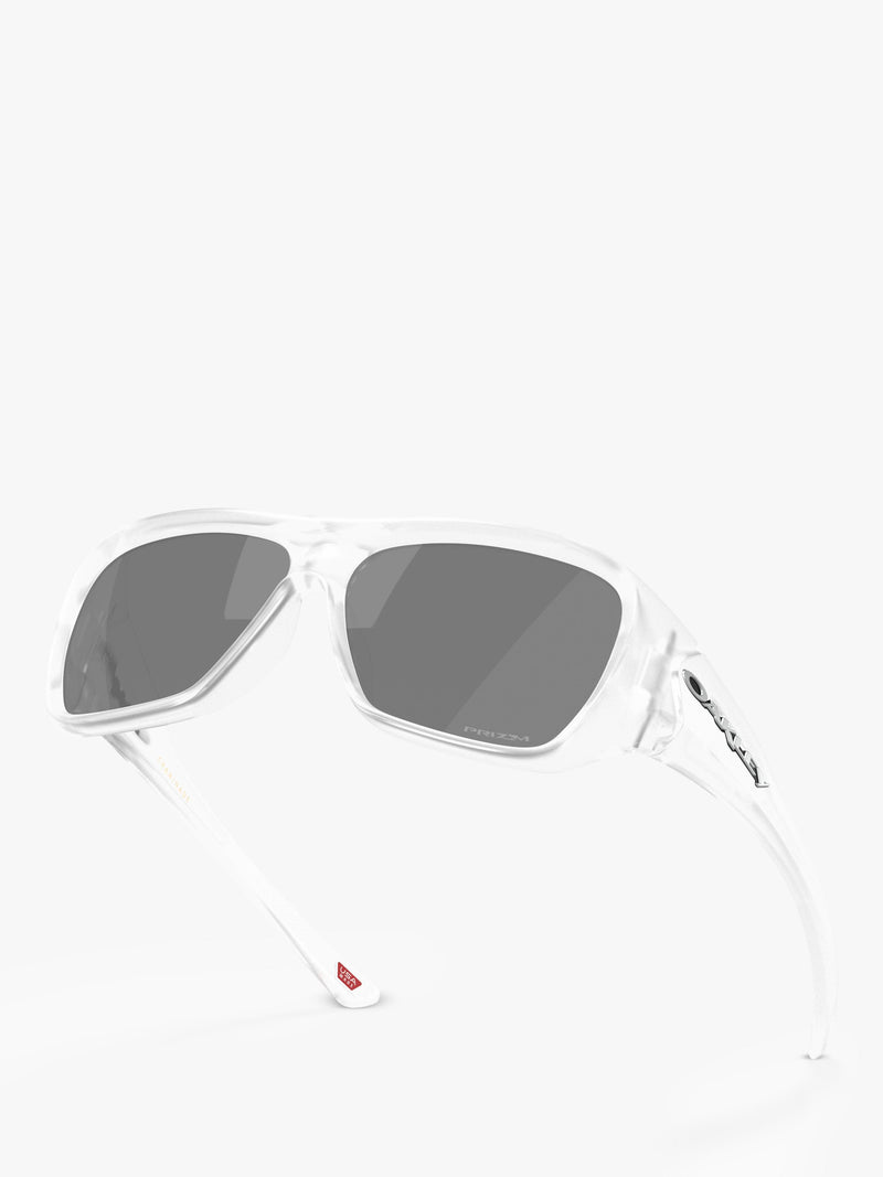 Oakley OO9492 rectangular sunglasses matte clear grey lenses, UK version