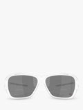 Oakley OO9492 rectangular sunglasses matte clear grey lenses, UK version