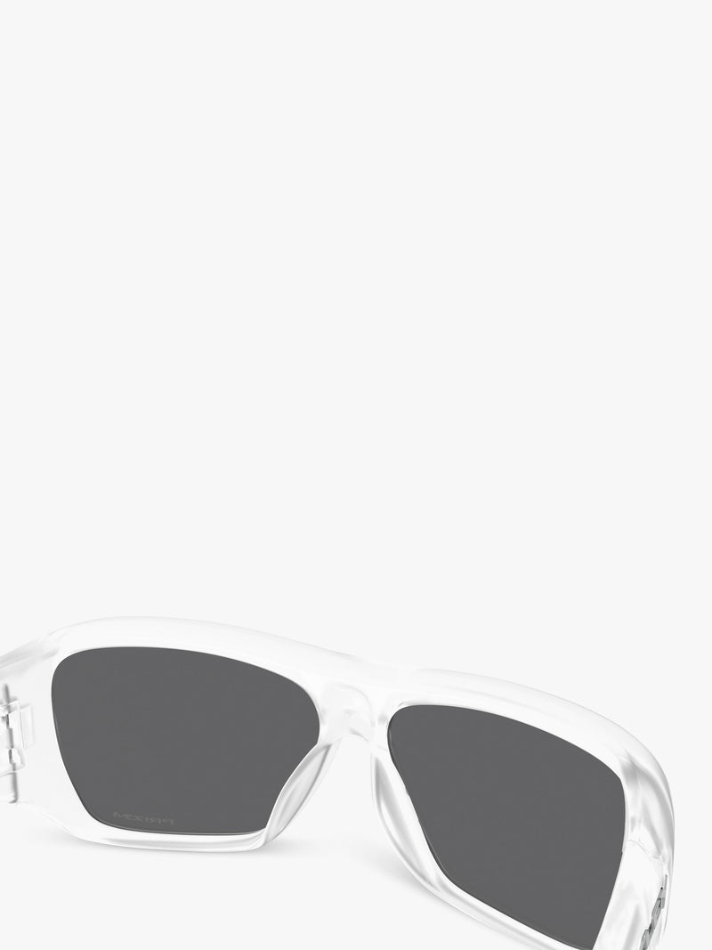 Oakley OO9492 rectangular sunglasses matte clear grey lenses, UK version