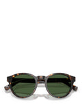 Ralph Lauren round sunglasses in shiny dark Havana green (British brand)