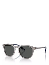 John Lewis Ralph Lauren Men's Phantos Sunglasses, Transparent Grey- Buy online at McGrocer