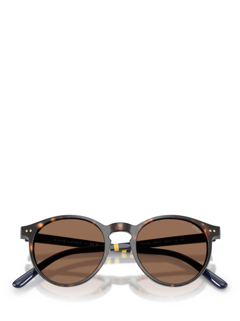 Ralph Lauren round sunglasses brown acetate polyamide lenses, UK version
