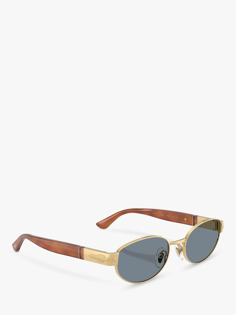 Persol PO1024 oval sunglasses gold blue, imported from the UK