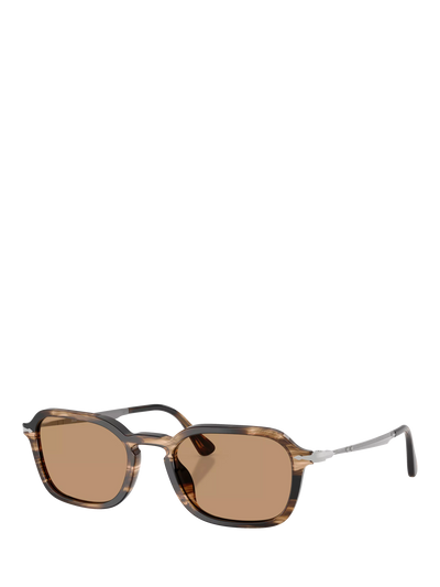 John Lewis Persol PO3381 Unisex Phantos Sunglasses Black/Brown- Buy online at McGrocer