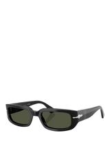 John Lewis Persol PO3385 Unisex Pillow Sunglasses Black/Green- Buy online at McGrocer