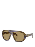 Prada PR C05S Women's Irregular Sunglasses