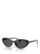 John Lewis Ralph Lauren RA5338 Women's Butterfly Sunglasses Shiny Black- Buy online at McGrocer