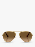 Ray-Ban aviator polarised sunglasses gold frame - British product
