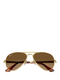 Ray-Ban aviator polarised sunglasses gold frame - British product