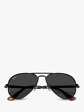 Ray-Ban aviator sunglasses polarised black 58mm (British brand)