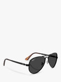 Ray-Ban aviator sunglasses polarised black 58mm (British brand)