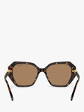 Swarovski women's irregular sunglasses Dark Havana, imported from the UK