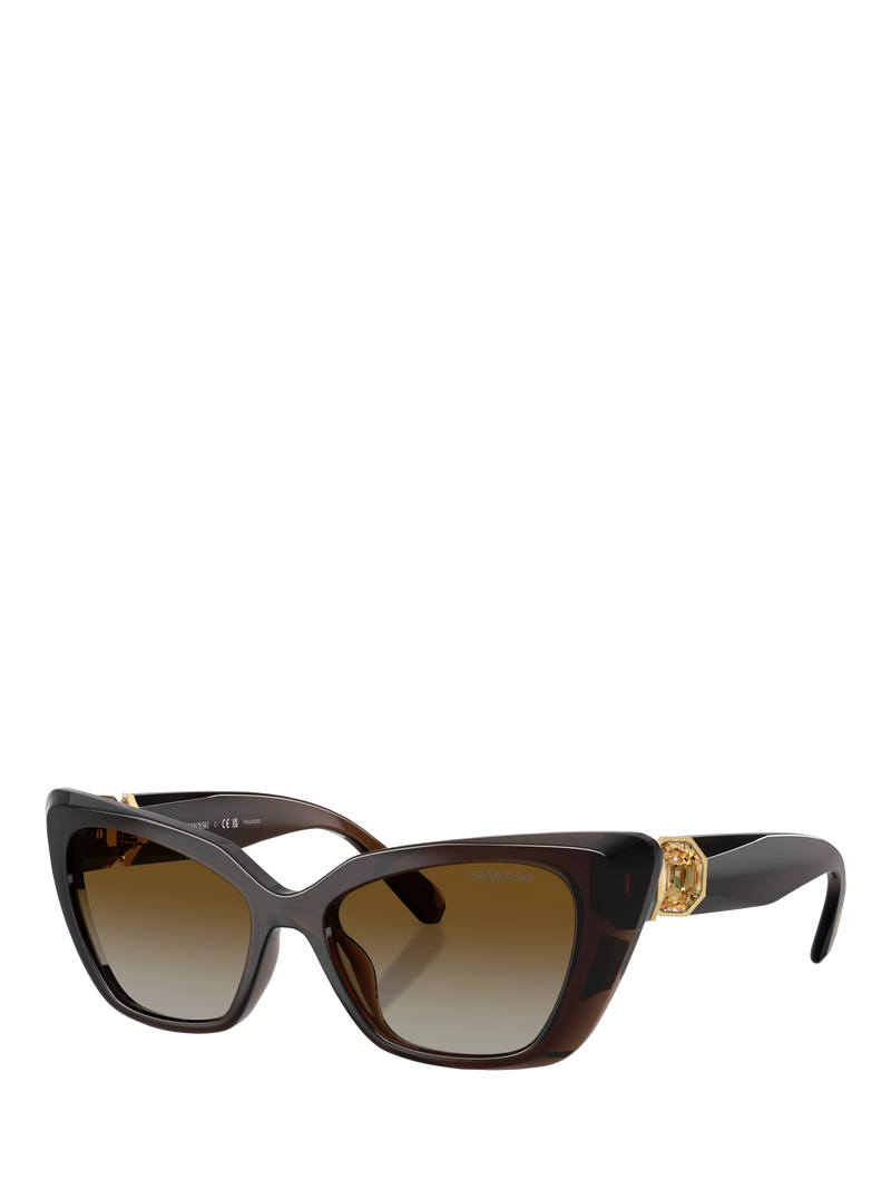 Swarovski cat eye sunglasses transparent brown, imported from the UK