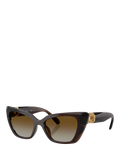 Swarovski cat eye sunglasses transparent brown, imported from the UK