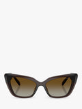 Swarovski cat eye sunglasses transparent brown, imported from the UK