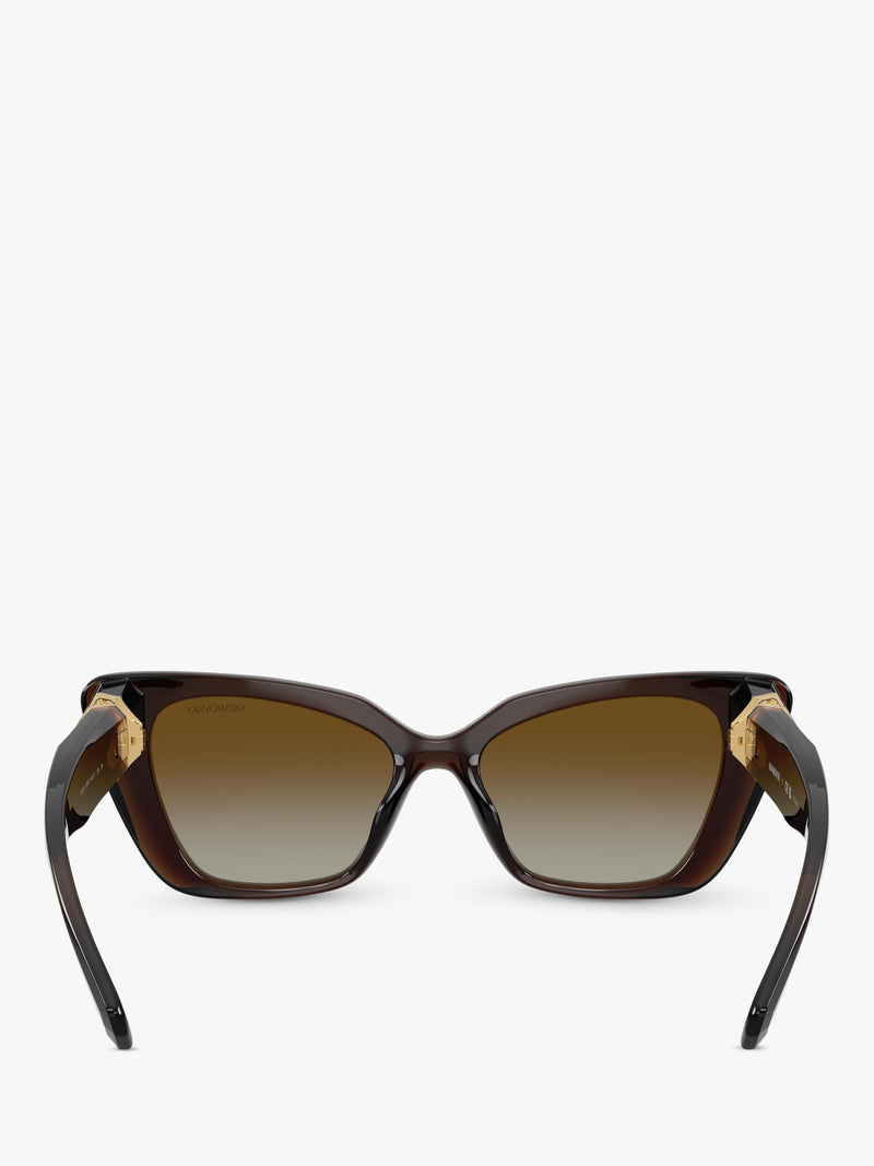 Swarovski cat eye sunglasses transparent brown, imported from the UK