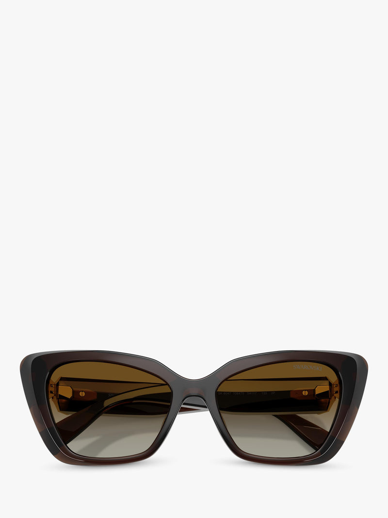 Swarovski cat eye sunglasses transparent brown, imported from the UK