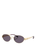 Tory Burch oval sunglasses light gold/violet 54mm, imported from the UK