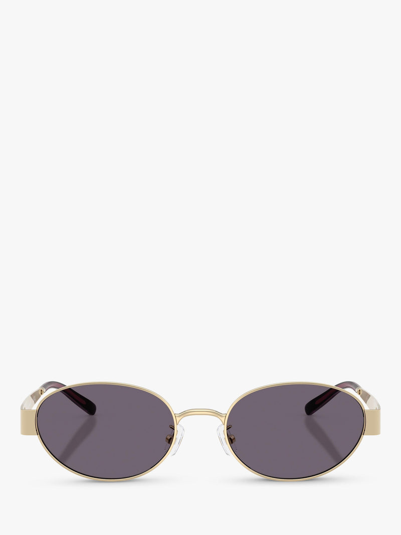 Tory Burch oval sunglasses light gold/violet 54mm, imported from the UK