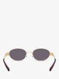Tory Burch oval sunglasses light gold/violet 54mm, imported from the UK