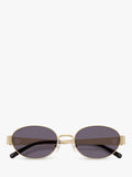 Tory Burch oval sunglasses light gold/violet 54mm, imported from the UK