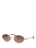Tory Burch oval sunglasses light gold pink (British brand)