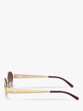 Tory Burch oval sunglasses light gold pink (British brand)