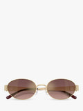 Tory Burch oval sunglasses light gold pink (British brand)