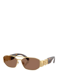 Versace irregular sunglasses gold brown, imported from the UK