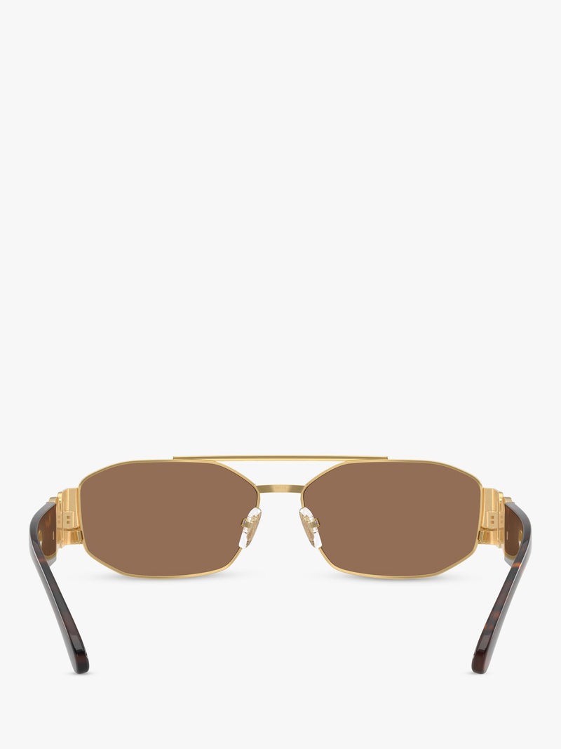 Versace irregular sunglasses gold brown, imported from the UK