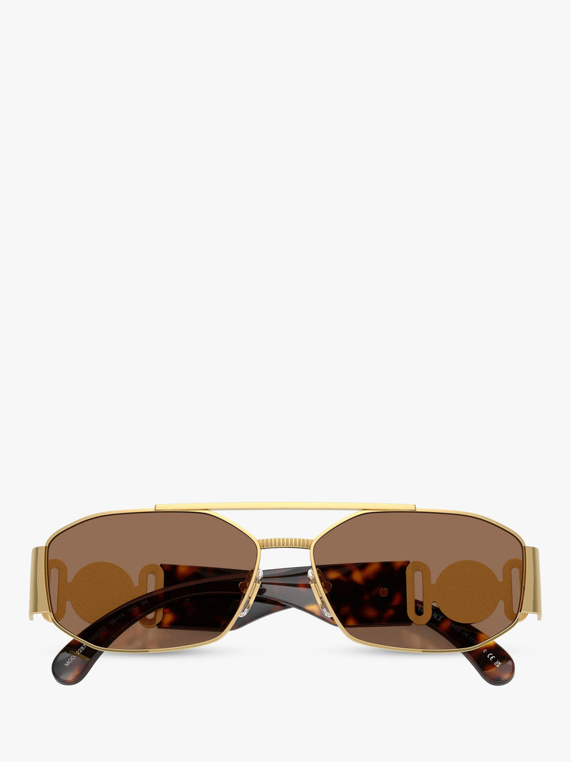 Versace irregular sunglasses gold brown, imported from the UK