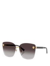 John Lewis Versace VE2292 Women's Cat's Eye Sunglasses Gold/Grey Gradient- Buy online at McGrocer