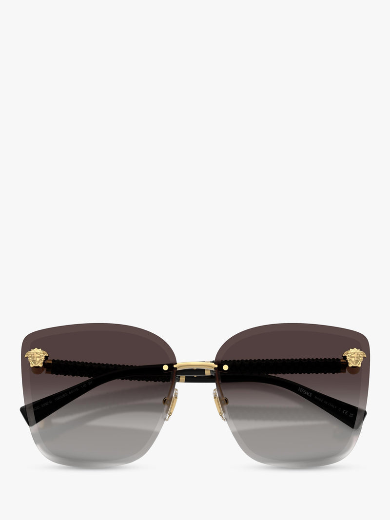 Versace cat's eye sunglasses gold/grey gradient (British brand)