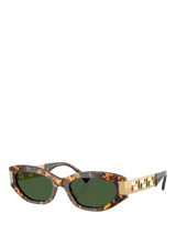 John Lewis Versace VE4501 Women's Cat's Eye Sunglasses, Brown Tortoise/Green- Buy online at McGrocer